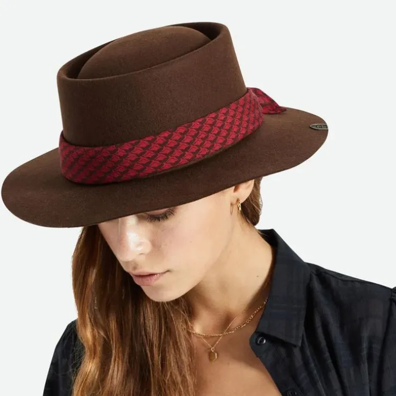 Brixton x Fender Jaguar Contour Wool Felt Fedora - Texas Tea