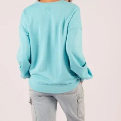 Capri Dolce Vita Sweatshirt - Cyan