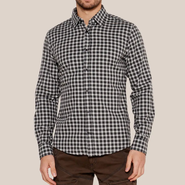 Checks Flannel Shirt - Black