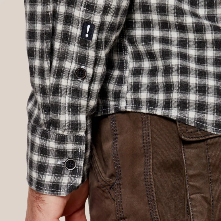 Checks Flannel Shirt - Black