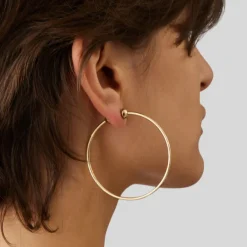 Classic Hoop Earrings - Medium - Gold