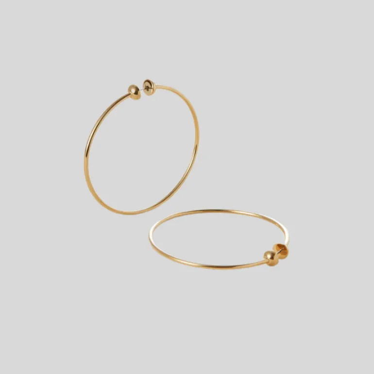 Classic Hoop Earrings - Medium - Gold