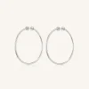 Classic Hoop Earrings - Rhodium