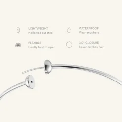 Classic Hoop Earrings - Rhodium
