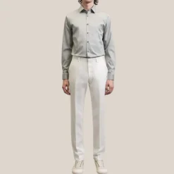 Cotton Stretch Shirt - Light Green