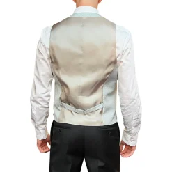 Diamond Pattern Slim Fit Ceremony Vest - Mint