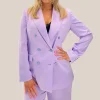 Double Breasted Blazer - Lavender