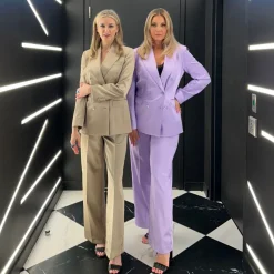 Double Breasted Blazer - Lavender