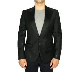 Embossed Skulls Peak Tuxedo Jacket