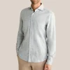 Faded Floral Print Flannel Shirt - Grey