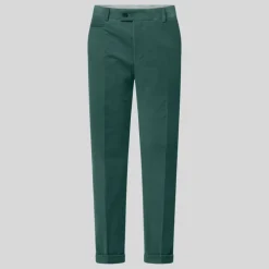 Fine Corduroy Dress Pants - Dark Green