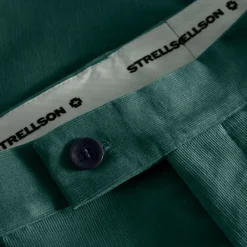 Fine Corduroy Dress Pants - Dark Green