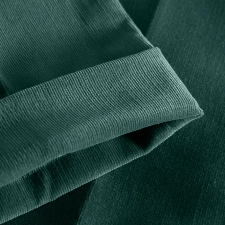 Fine Corduroy Dress Pants - Dark Green