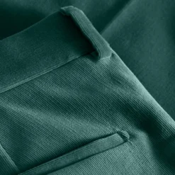 Fine Corduroy Dress Pants - Dark Green