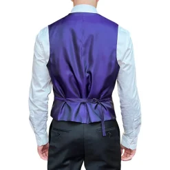 Flowing Floral Jacquard Vest - Charcoal