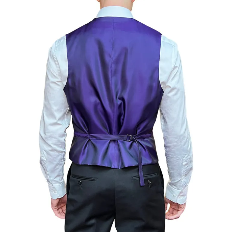 Flowing Floral Jacquard Vest - Charcoal