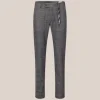 Glen Check Chino Pants - Dark Grey