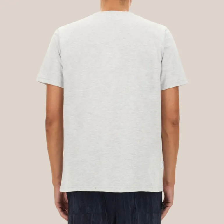 Heart Embroidered Logo Crew T-Shirt - White
