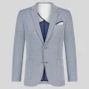 Honeycomb Patch Pocket Jersey Blazer - Navy