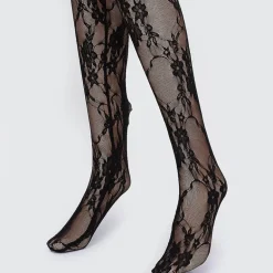 Lace Tights - Black