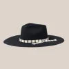 Leigh Felt Fedora - Black