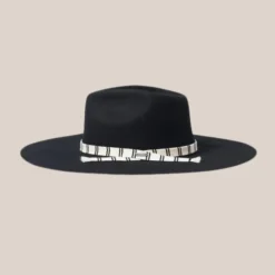 Leigh Felt Fedora - Black