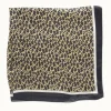 Leopard Print Silk-Like Neckerchief - Tan