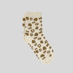Leopard Socks - Cream