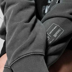Less Pistols Hoodie Kangaroo Pocket - Charcoal