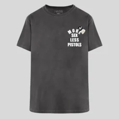 Less Pistols Soft Crew Tee - Charcoal