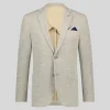 Melange Knit Patch Pocket Blazer - Sand