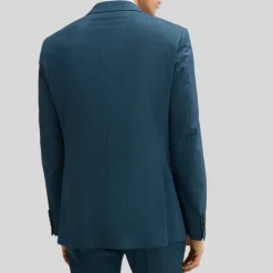 Melange Wool / Cotton Blazer - Navy