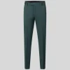 Melange Wool / Cotton Dress Pants - Dark Green