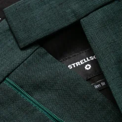 Melange Wool / Cotton Dress Pants - Dark Green