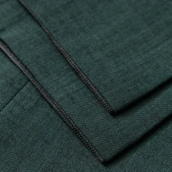 Melange Wool / Cotton Dress Pants - Dark Green