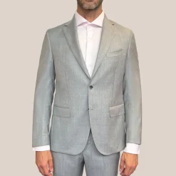 Melange Wool Blazer - Grey