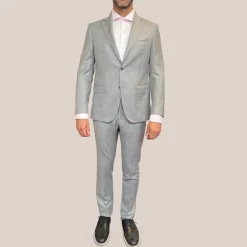 Melange Wool Blazer - Grey