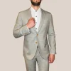 Melange Wool Suit - Grey