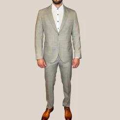Melange Wool Suit - Grey