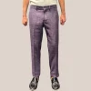 Mesh Weave Stretch Pants - Purple