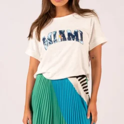 Miami Palms Print Relaxed Tee - White