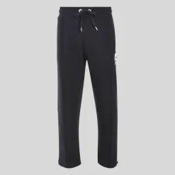 Monogram Embroidered Logo Jogger - Black