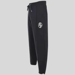 Monogram Embroidered Logo Jogger - Black