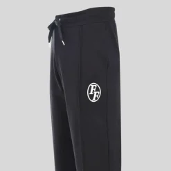 Monogram Embroidered Logo Jogger - Black