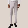 Mottled Cotton Wool Blend Cuff Pants - Violet