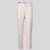 Mottled Linen Blend Suit Pants - Off-White