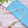 Natural Shell Pendant Beaded Necklace - Off-White