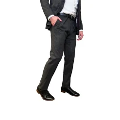Patch Pocket Heathered Suit - Charcoal