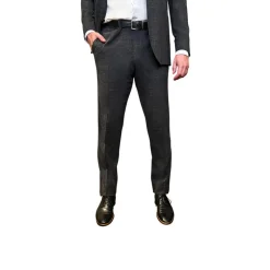 Patch Pocket Heathered Suit - Charcoal