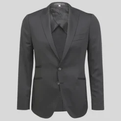Peak Lapel Tailored Jacket - Black